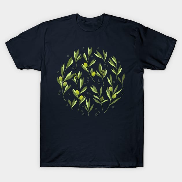 Green Olive T-Shirt by Tebscooler